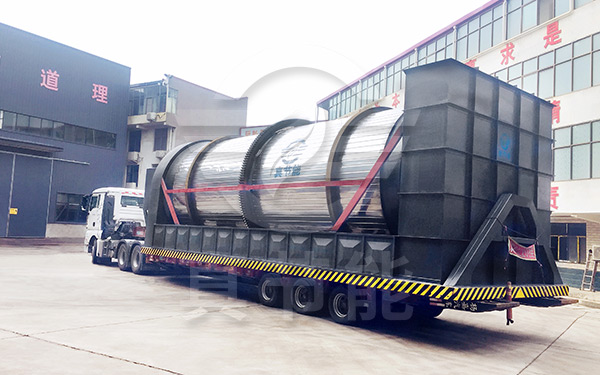 浸出渣烘干設備運輸現場